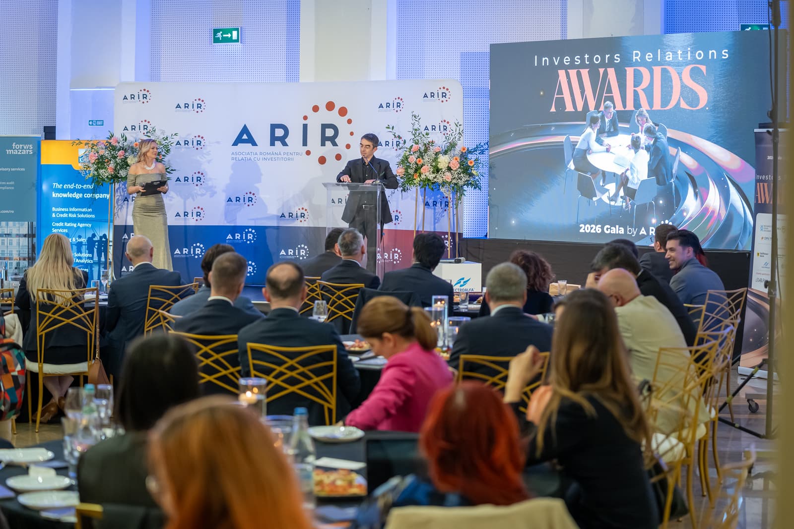 Gala by ARIR 2026: 16 companii listate, premiate pentru excelență în Relația cu Investitorii