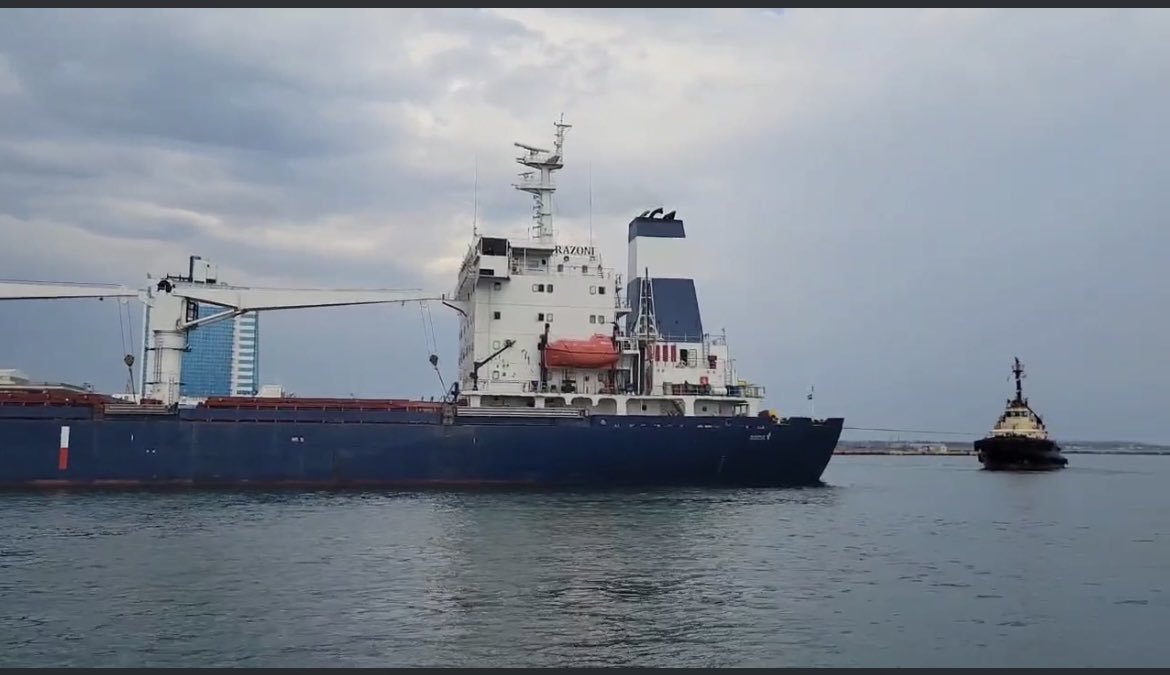 Prima navă cu cereale care a părăsit portul ucrainrean Odesa a trecut inspecţia de la Istanbul şi se îndreaptă spre Liban