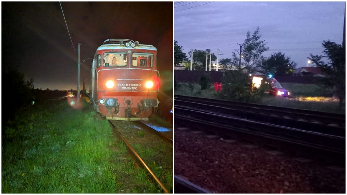 Tragedie pe calea ferată, în Ploiești. Un bărbat a fost lovit de tren, la Gara de Vest